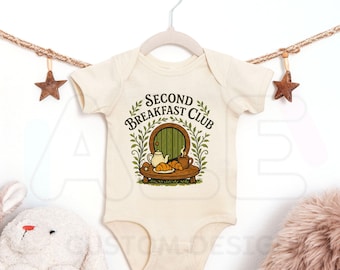 Body para bebé y camiseta de El segundo desayuno para niños pequeños, camiseta de mago gris, películas de fantasía, camiseta para amantes de los libros de fantasía, camiseta para lectores, camiseta de elfos