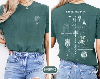 Pocket Elf Leaf Comfort Colors® Shirt, Grey Wizard Shirt, Fantasy Movies, Fantasy Book Lover Tee, Vintage Bookish Shirt, Elves T-Shirt