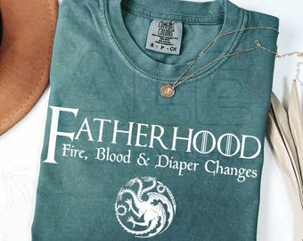 Comfort Colors® Funny Dad Shirt, Humor Fatherhood T Shirt, Dragon Dad Shirt, Fantasy Dad Gift, New Dad Gift, Funny Father’s Day Shirt