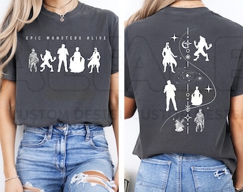 Vintage Monsters Dark Universe Comfort Colors® Shirt, Retro Monsters Universal Shirt, Universal Vacation Trip T-Shirt, Horror Universe Shirt
