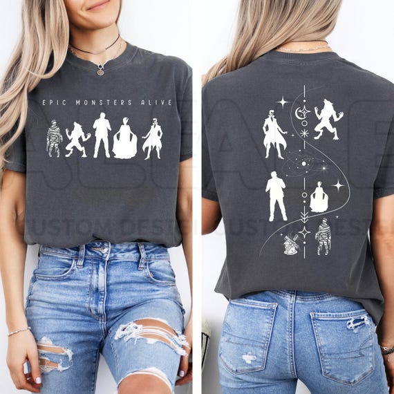 Vintage Monsters Dark Universe Comfort Colors® Shirt, Retro Monsters Universal Shirt, Universal Vacation Trip T-Shirt, Horror Universe Shirt