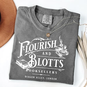 Wizard Book Shop Comfort Colors® Vintage Shirt, Wizarding School House Shirt, Universal Vacation Shirt, Wizard World Gift, Wizard Book Lover