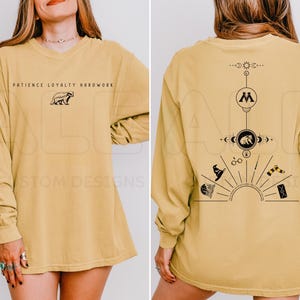 Chronos Portal Wizarding School House Long Sleeve Comfort Colors® Shirt, HP House Shirt, Epic Universal Vacation Shirt, Wizard House Shirt