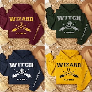 Wizarding School House Hoodie Sweatshirt, HP House Hoodie Sweater, Universal Vacation Hoodie Sweatshirt, Wizard Alumni Hoodie Sweatshirt