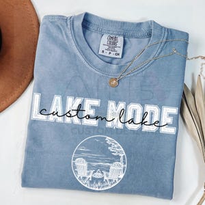 Custom Lake Mode Comfort Colors® Shirt, Personalized Lake Shirt, Lake House Gift, Lake Lover Shirt, Lake Camping Tshirt, Lake Vacation Tee