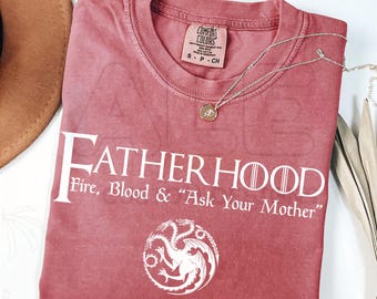 Comfort Colors® Funny Dad Shirt, Humor Fatherhood T Shirt, Dragon Dad Shirt, Fantasy Dad Gift, New Dad Gift, Funny Father’s Day Shirt