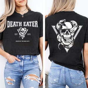 Wizard Death Eater Comfort Colors® Vintage Shirt, Wizarding School House T-Shirt, Morsmordre Dark Arts Shirt, Universal Vacation T-Shirt