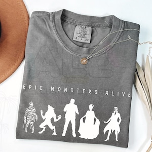 Vintage Monsters Dark Universe Comfort Colors® Shirt, Retro Monsters Universal Shirt, Universal Vacation Trip T-Shirt, Horror Universe Shirt