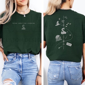 Gildan Wizarding School House T-Shirt, HP House Shirt, Universal Vacation T-Shirt, Wizard World Gift, Wizard Houses Shirt, Wizard Tee