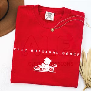 Vintage Mario and Characters Comfort Colors® Shirt, Retro Mario Universal Shirt, Universal Vacation Trip T-Shirt, Matching Gamer T-Shirt