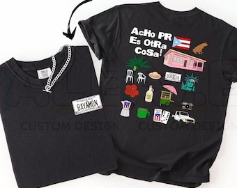 Comfort Colors® Custom Puerto Rico Culture T-Shirt, Acho PR Es Otra Cosa T-Shirt, Puerto Rico Boricua Shirt, Puerto Rico Latinos Heritage