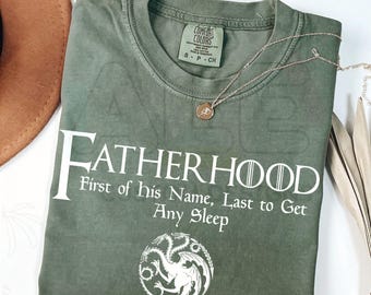 Comfort Colors® Funny Dad Shirt, Humor Fatherhood T Shirt, Dragon Dad Shirt, Fantasy Dad Gift, New Dad Gift, Funny Father’s Day Shirt