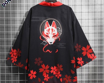 Japanese Printed Fox Mask Perfect Gift 