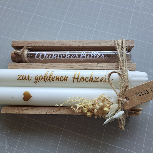 Geldgeschenkidee zur goldenen Hochzeit