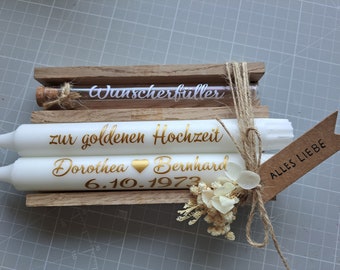 Personalisierte Geldgeschenkidee zur goldenen Hochzeit