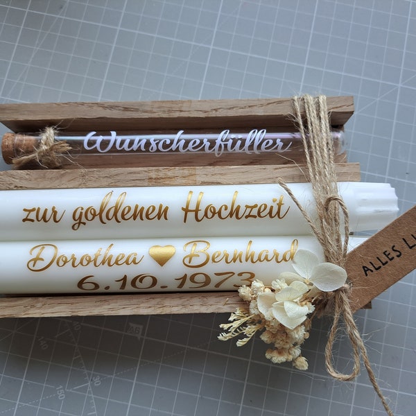 Personalisierte Geldgeschenkidee zur goldenen Hochzeit