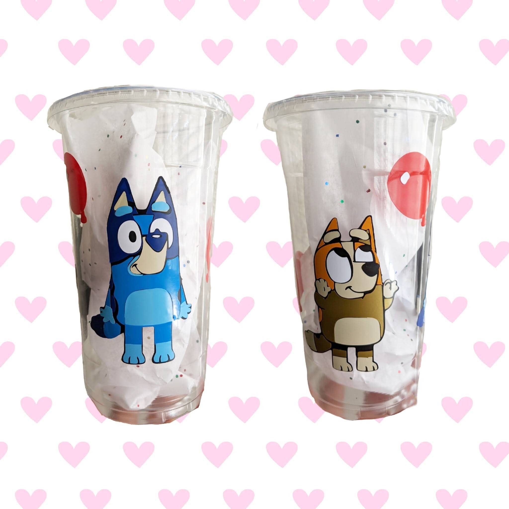 Bluey Birthday Cups Bluey Party Cups Bluey Birthday Supplies Bluey Tumblers  Bluey Theme Cups Bluey Party Favors 