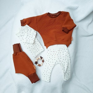 Pump pants Ribjersey fawn brown for babies and children image 4