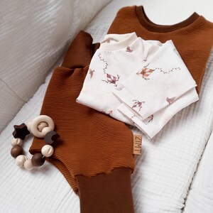 Pumphose Ribjersey Rehbraun für Babys und Kinder Bild 3