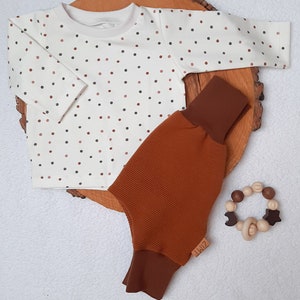 Pump pants Ribjersey fawn brown for babies and children image 8