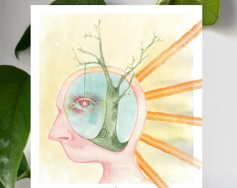 The Tree, the Star, and Me Art Print