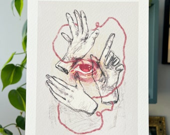 Seeing Hands Art Print
