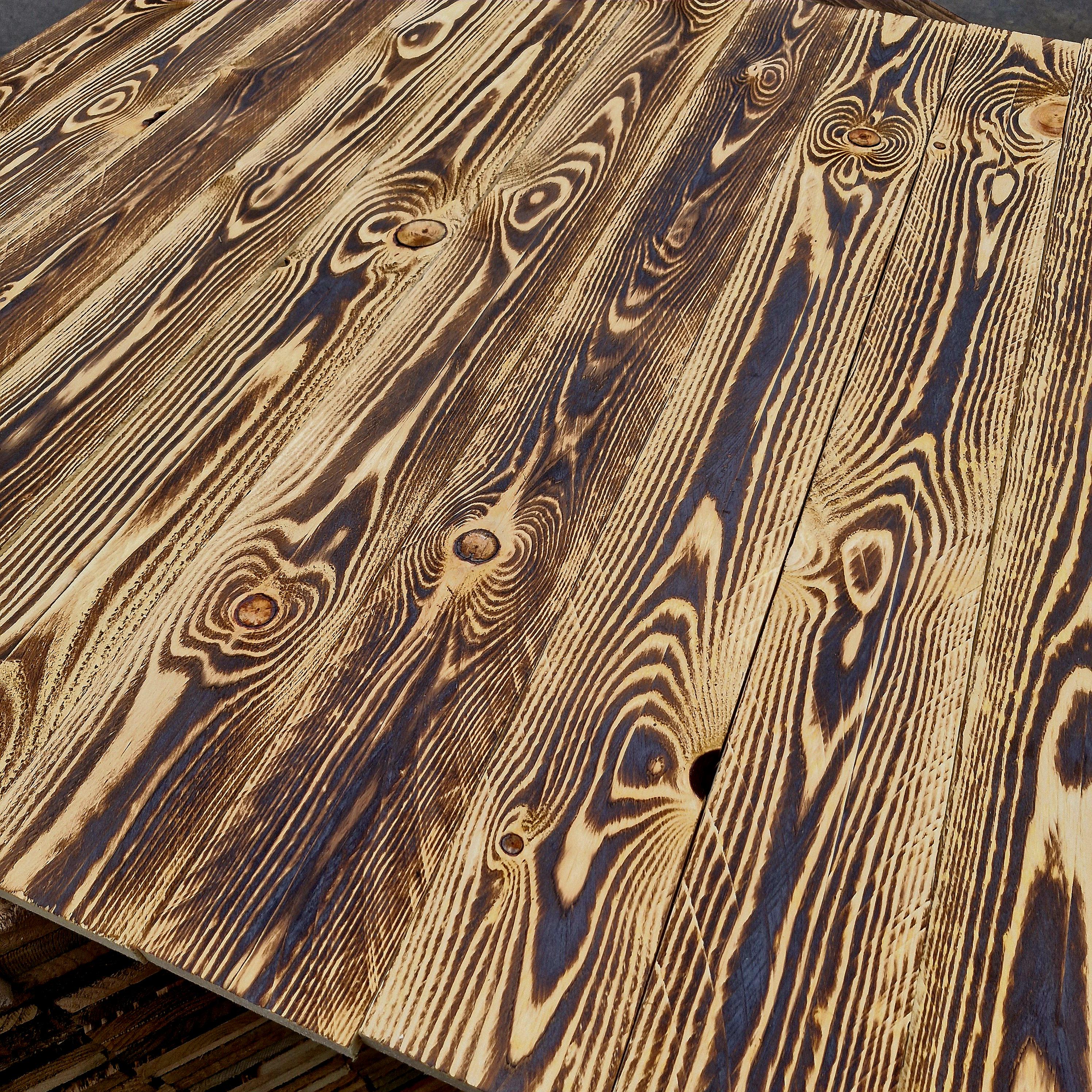 1 Sqm+ Scorched Scandinavian Wall Cladding NOT PALLET WOOD