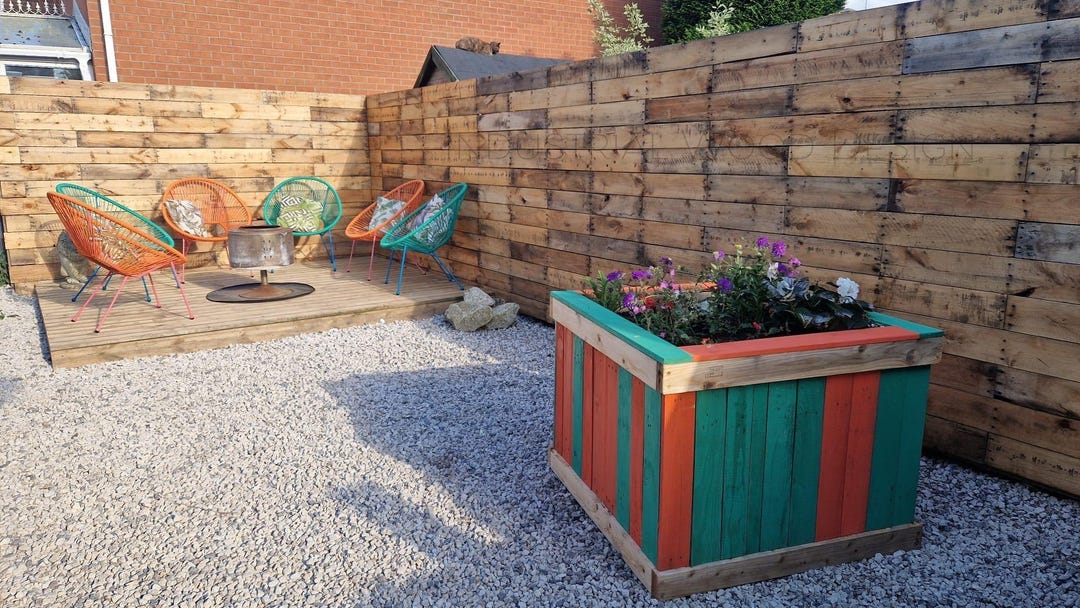 Lot De Planches En Bois De Palette Recyclé - 1m² - Épaisseur 18-20mm - Ponçage Lisse - Neuf UK