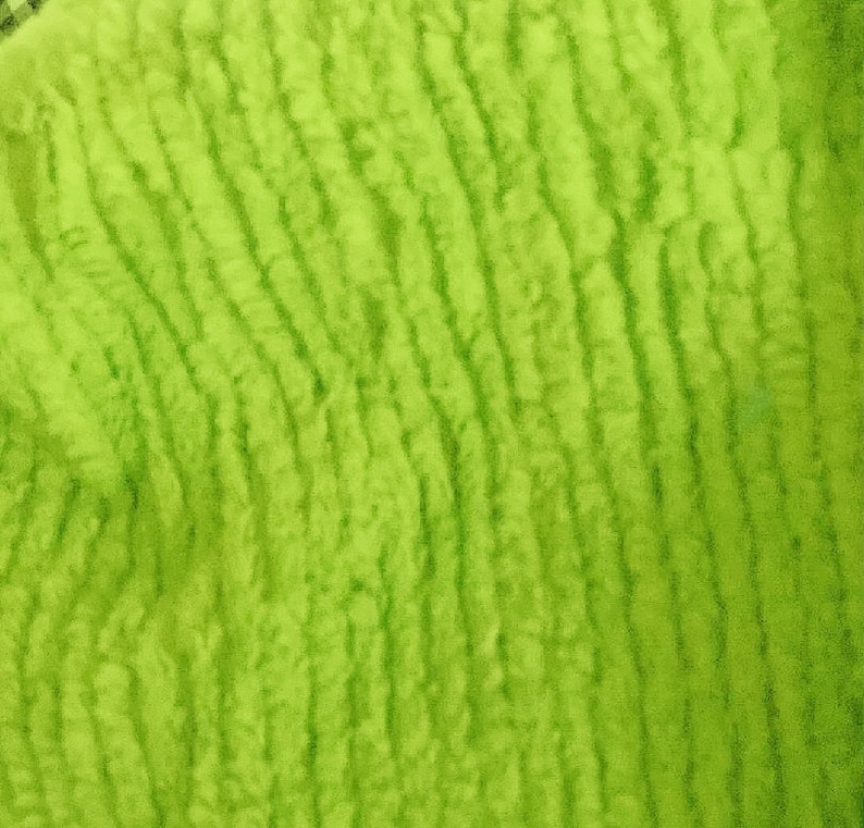 All Cotton Chenille Fabric by the Half Yard in Lime Brown or Etsy