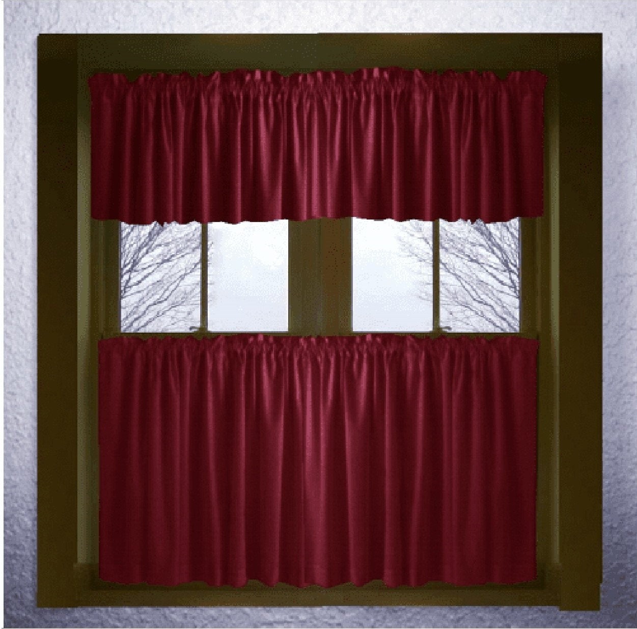 New Primitive Heritage Mustard Red Black STAR BERRY VINE VALANCE