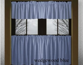 Kitchen Curtains 16 color choices with valance