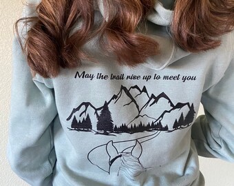 Trail rider unisex heavyweight soft hoodie sweatshirt/ 'between the ears'/ 'over the ears'/horse shirt/equestrian shirt/trail riding