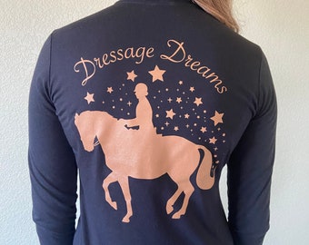Dressage Shirt/Dressage Quarter Zip/Dressage Rider/Dressage Apparel/Dressage Sunshirt/Dressage Clothes/Dressage Top/Dressage Gift/DQ