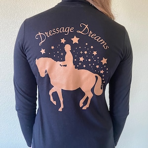 Dressage Shirt/Dressage Quarter Zip/Dressage Rider/Dressage Apparel/Dressage Sunshirt/Dressage Clothes/Dressage Top/Dressage Gift/DQ