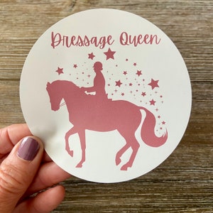 Dressage Queen sticker/dressage decal/horse sticker/equestrian sticker/barn gift/equestrian gift/sporthorse sticker/DQ/dressage