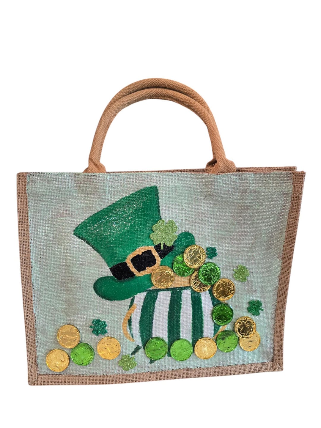 St Patrick's Day Leprechaun Print Pattern Crossbody bags