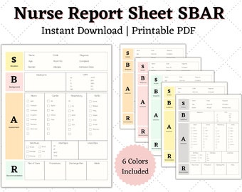 Printable Report Sheet Etsy