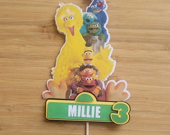 Décoration de gâteau d'anniversaire personnalisée sur le thème des animaux de la rue, garçons et filles