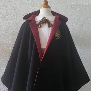 Childrens dress up wizard robe with hood - Available in sizes 2Y - 8Y