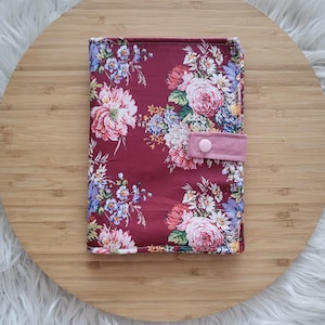Floral E-Reader tablet cover - to  fit up to 20cm x 15cm tablets