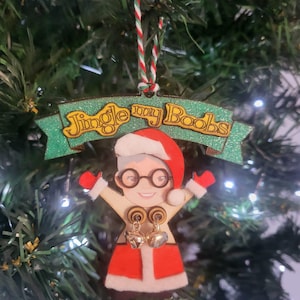 Kerst jingle bells grappig onbeleefd mevrouw kerstboomornament