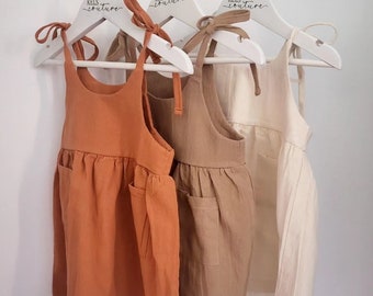 Vestidos de verano para niñas con bolsillos - disponibles en tallas 1Y - 4Y