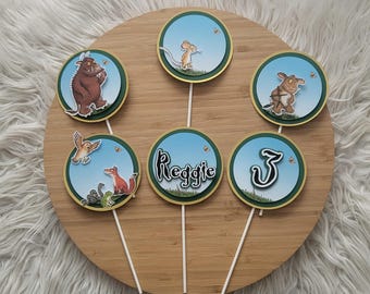 Animaux Gruffalodessins animés garçons filles pour petits gâteaux d'anniversaire personnalisés sur le thème