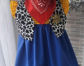 Woody inspired kids girls Halloween dress up costume