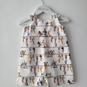 Baby / Toddler boys character print romper /  shortall / bodysuit - birthday cake smash photoshoot - Available in sizes newborn - 3Y