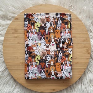 Cute dog print E-Reader tablet cover - to  fit up to 20cm x 15cm tablets