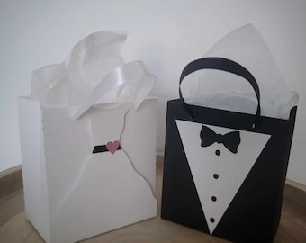 Bolsas de regalo para la fiesta de los novios - juego de 10