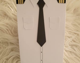 Aviation pilot themed gift box favour box
