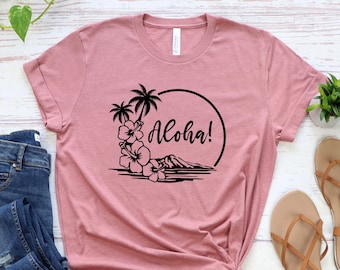 Aloha Shirt: Hawaiian Summer Tee, Beach Vacation Top