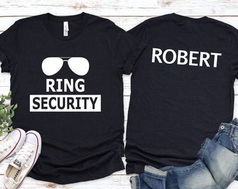 Ring Security T-Shirt: Custom Wedding Party Ring Bearer Shirt